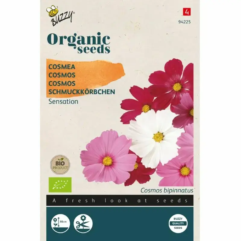 Buzzy® Organic Seeds - Cosmos Sensation (BIO) - Nieuw binnengekomen