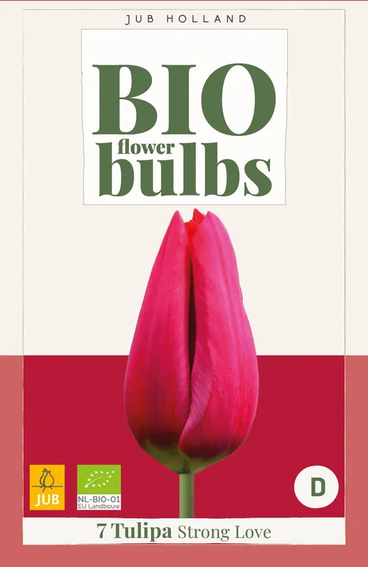 Biologische tulpenbollen ‘Strong Love‘ - 7 stuks | Gratis retourneren