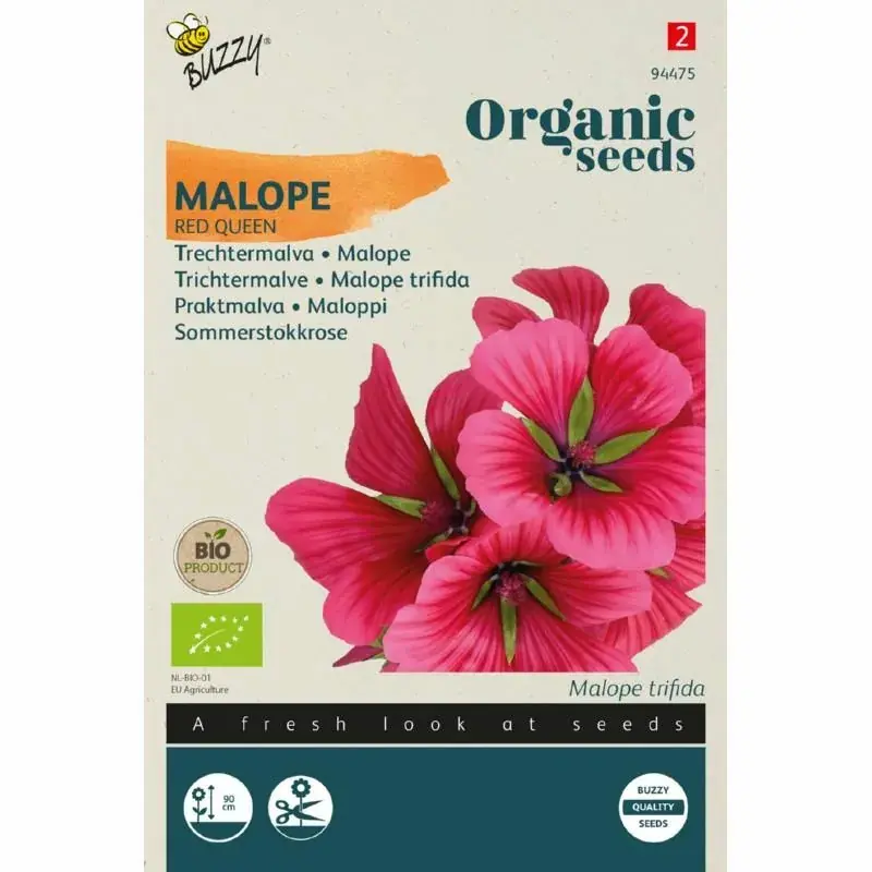 Nu kopen | Buzzy® Organic Seeds - Trechtermalva Malope Red Queen (BIO)