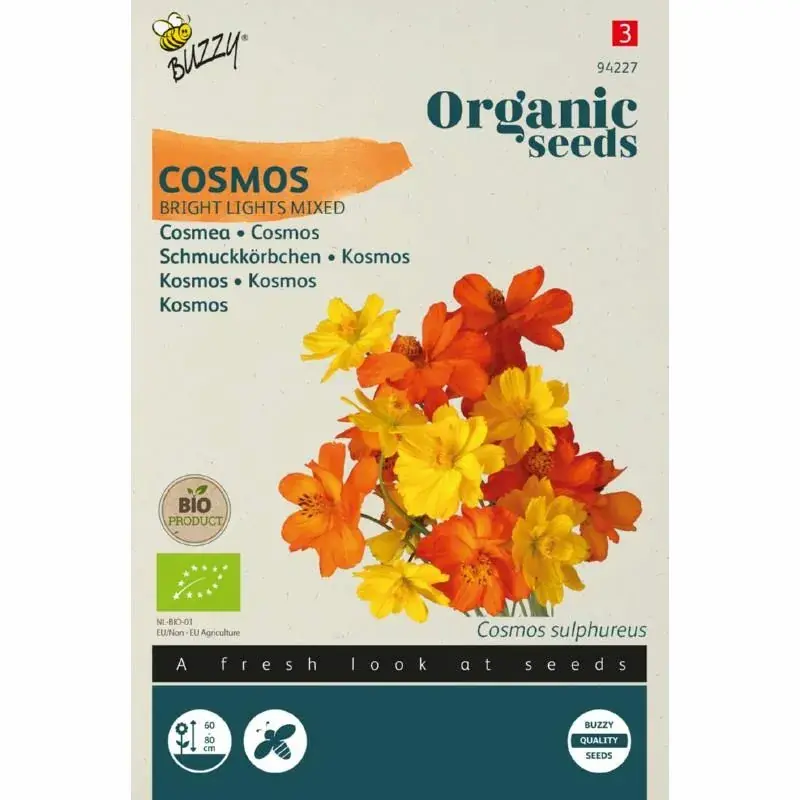 Scherp geprijsd | Buzzy® Organic Seeds - Cosmos Bright Lights Mix (BIO)