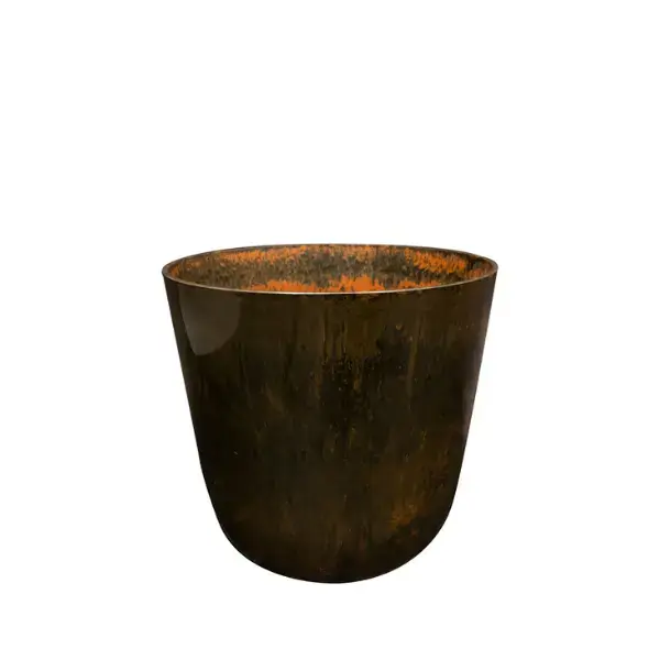 Nieuw in de shop | Pot Palermo D23h22cm Marble Brown