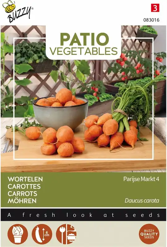Buzzy® zaden - Wortel Parijse Markt - Prijs verlaagd