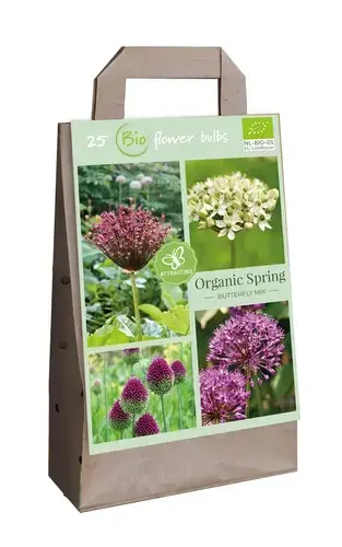 Nieuw binnengekomen - Tas Organic Spring Butterfly Mix - 25 bloembollen biologisch