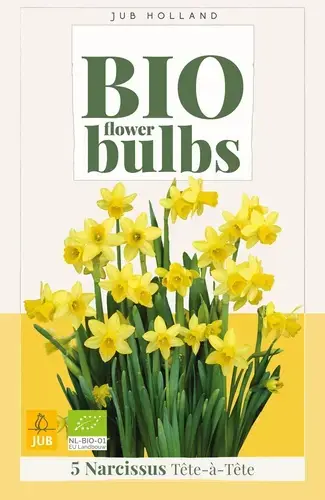 Biologische narcissenbollen ‘Tete-a-tete‘ - 5 stuks - Eenvoudig retourneren