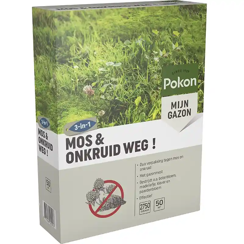 Pokon Mos & Onkruid Weg! voor 50m2 | Topproduct
