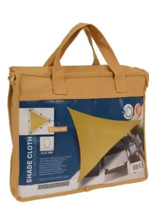 Schaduwdoek 3x3x3m Okergeel | Bestelbaar