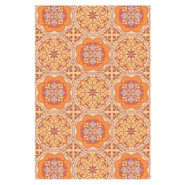 Buitenkleed 120x180cm Oranje/paars/creme - Blommie‘s Lifestyle | Hoog gewaardeerd