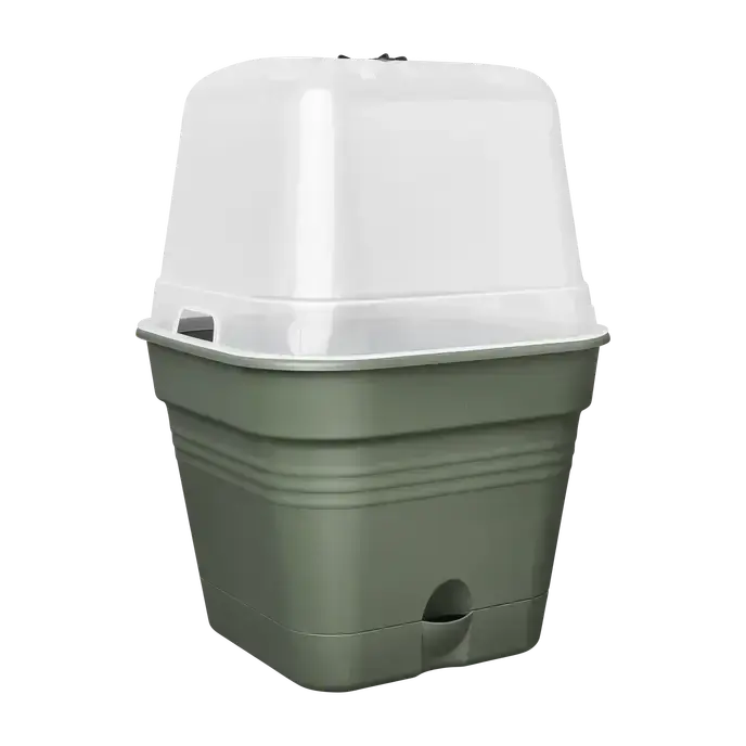 Green Basics Kweekpot Vierkant Allin1 20cm Bladgroen - Nieuw product