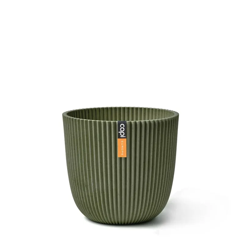 Capi Pot Bol Groove 13 x 12 cm Artificial Grass Green | Veilig winkelen