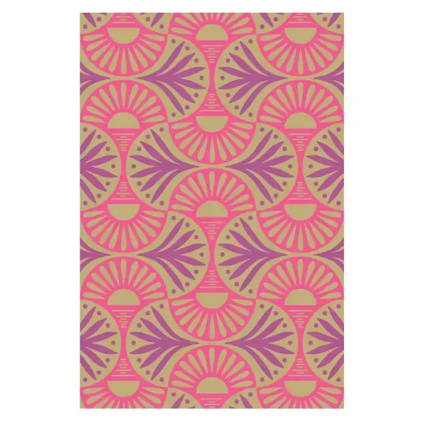 Voordeelprijs | Buitenkleed 120x180cm Goud/roze/paars - Blommie‘s Lifestyle
