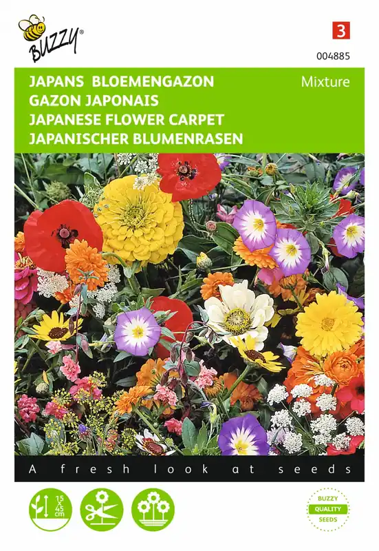 Buzzy® zaden - Japans Bloemengazon - Hoge kwaliteit