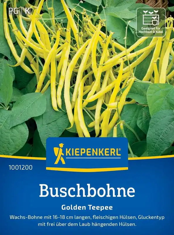 Kiepenkerl Struikbonen"Golden Teepee" (Wax) - Nog enkele stuks