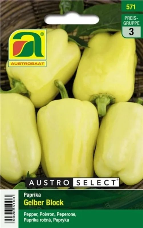 AUSTROSAAT Paprika "Gelber Block" - Veel voordeel