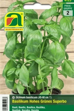 AUSTROSAAT Basilicum "Hohes Grünes Superbo" - Meest verkocht