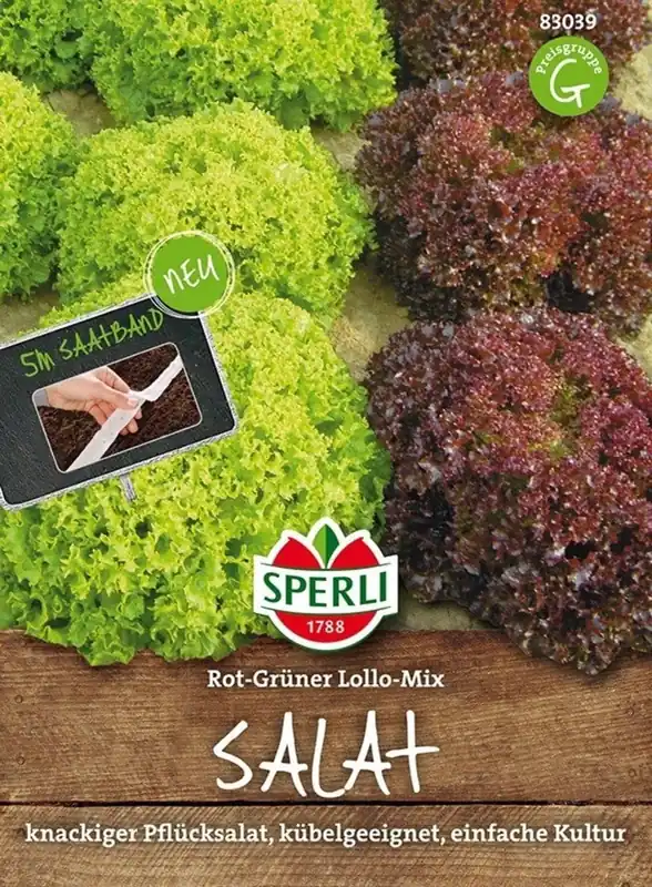 Sperli Salade Mix "Lollo Mix" 5m Zaadband | Dagdeal