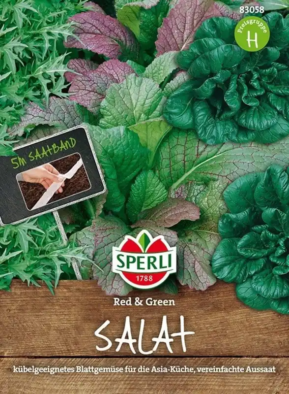 Aanrader - Sperli Salade "Red & Green" 5m Zaadband