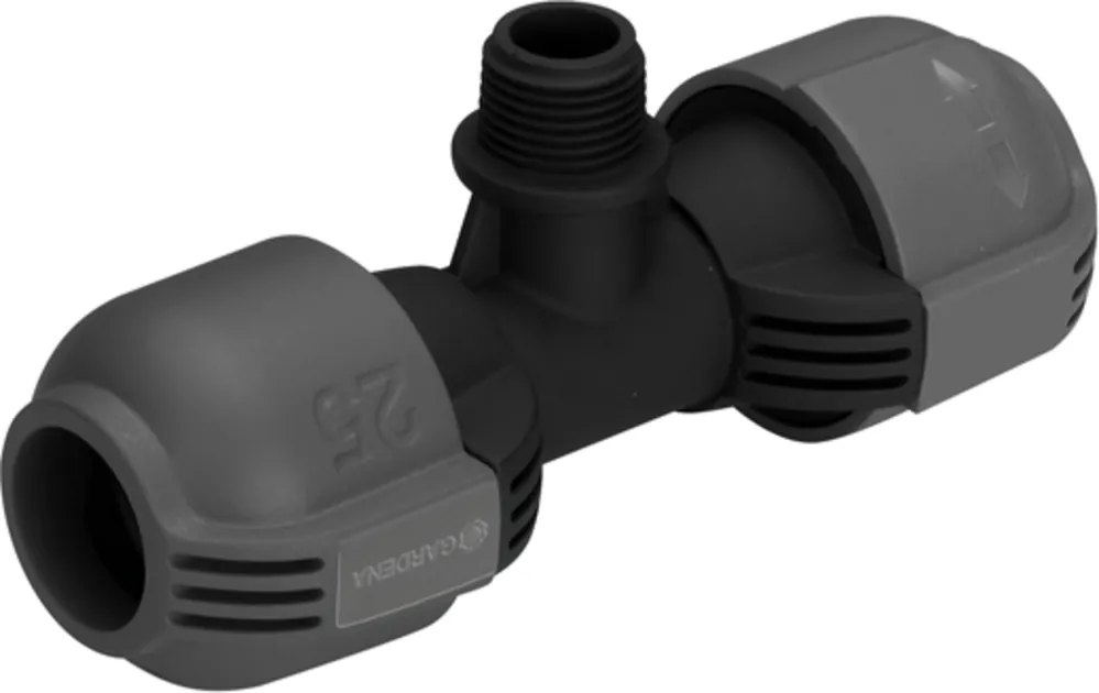 GARDENA T-stuk 25 mm x 1/2" Buitendraad | Nieuw binnen