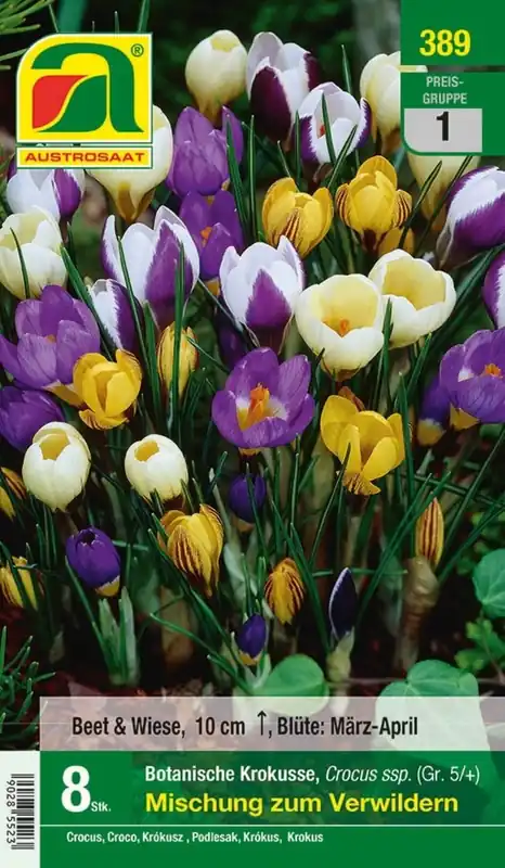 Eenvoudig retourneren - AUSTROSAAT Botanische Krokussen Mix om Wild te laten Groeien, 8 Uien