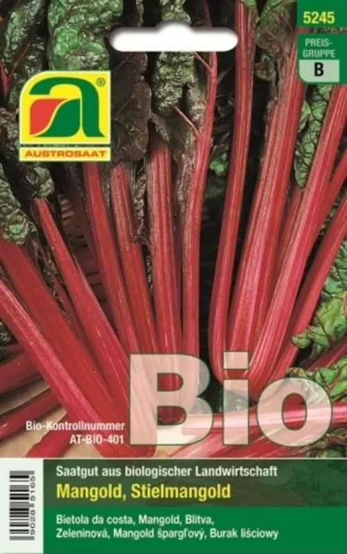 Net binnen | AUSTROSAAT Biologische Snijbiet Rhubarb Chard