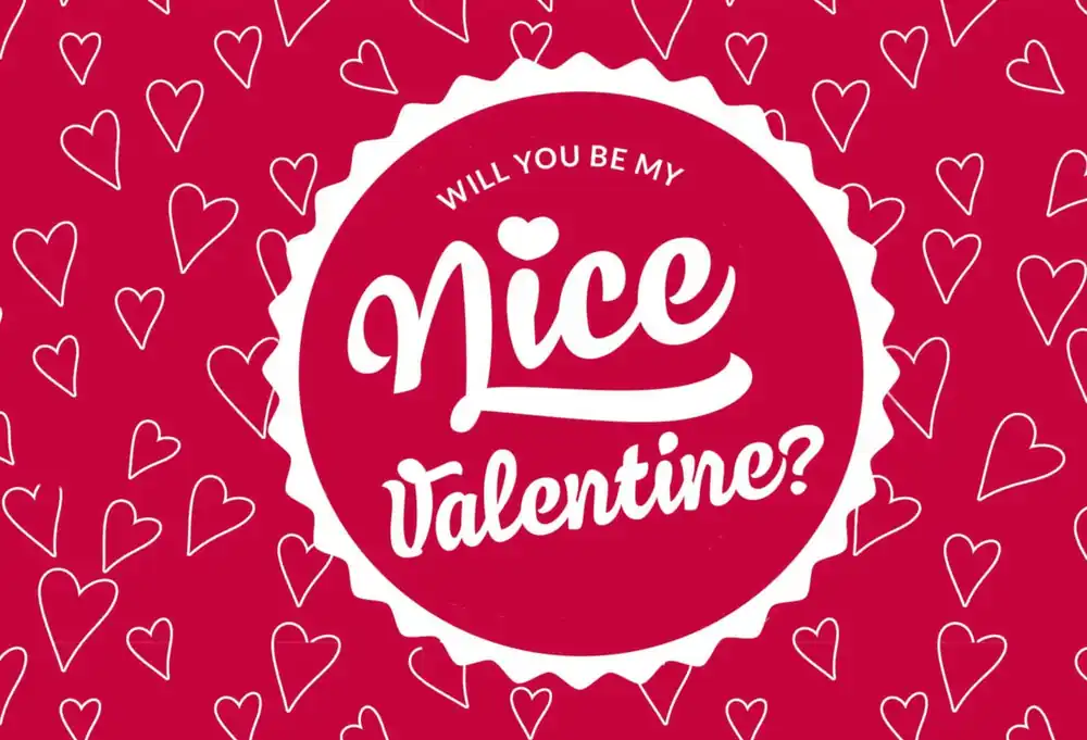 Goed beoordeeld | bloomling Wenskaart "Nice Valentine", Nice Valentine!