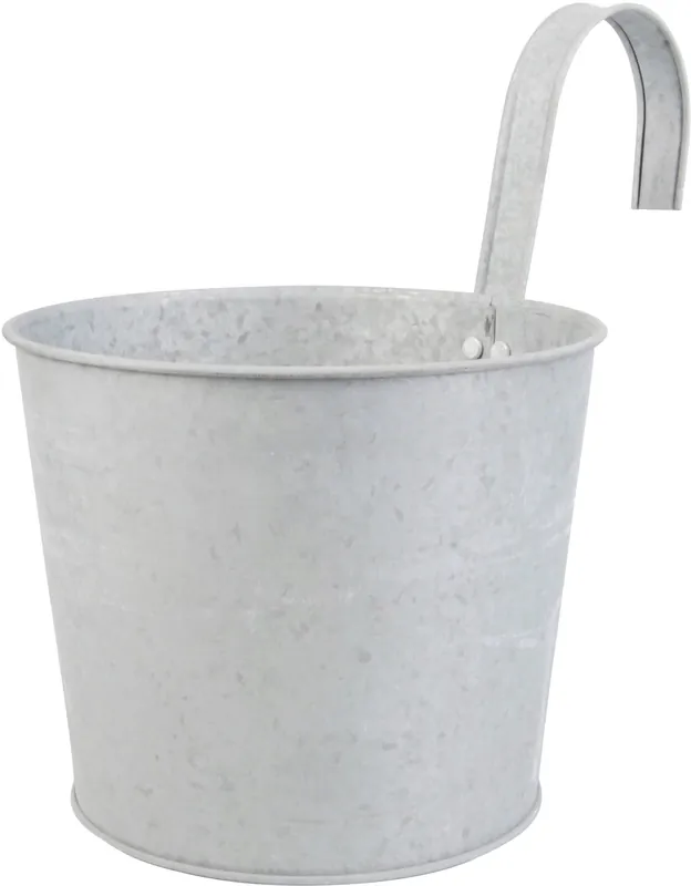 Nieuw gelanceerd | Esschert Design Bloempot met Haken in Antiek Zink