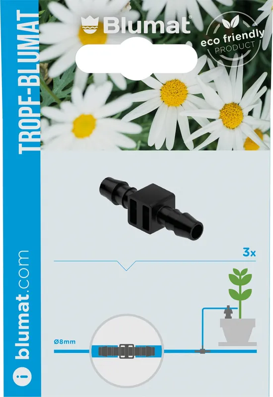 Blumat Verbinder 8 mm, 3 stuks - Online bestelbaar