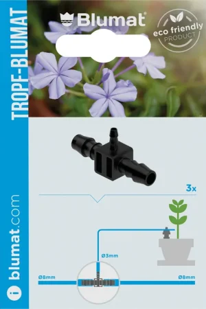 Tijdelijke aanbieding - Blumat T-stuk 8-3-8 mm, 3 stuks