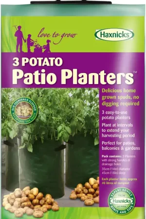 Haxnicks Aardappelplant Zakken in een Set van 3, 3 stuks | Prijs verlaagd