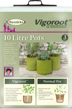 Haxnicks Vigoroot Plantenzakken - Set van 3, 20 Liter (3 stuks) - Veilig betalen
