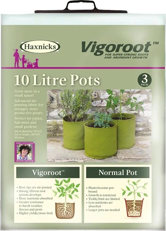 Haxnicks Vigoroot Plantenzakken - Set van 3, 20 Liter (3 stuks) - Veilig betalen