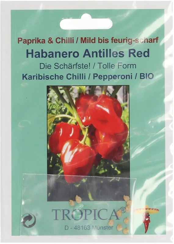 TROPICA Biologische Habanero Antilles Red, 10 Korrels | Populair