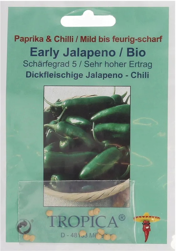Scherp geprijsd - TROPICA Biologische Jalapenos, 10 Korrels