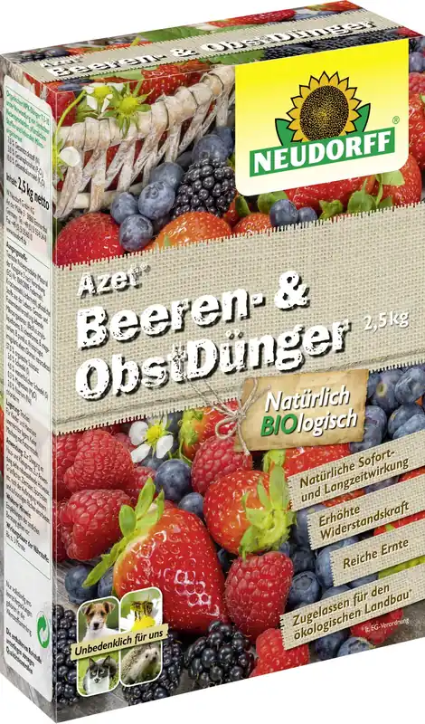 Snelle levering - Neudorff Azet Meststof voor Bessen en Fruit, 2,5 kg (2,50 kg)