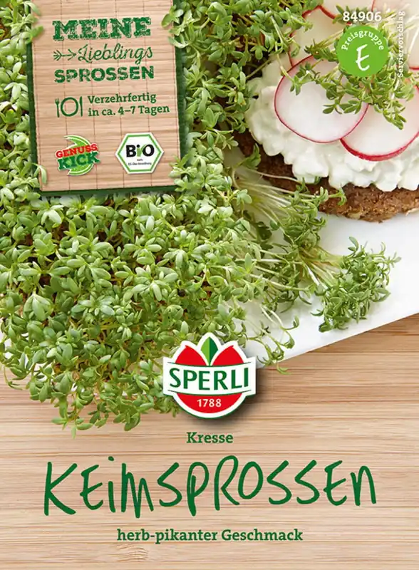 Tijdelijke actie - Sperli Biologische Kiemgroente Tuinkers, 30 g