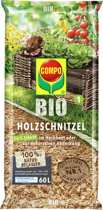 Nu beschikbaar - COMPO Biologische Houtsnippers, 60 Liter
