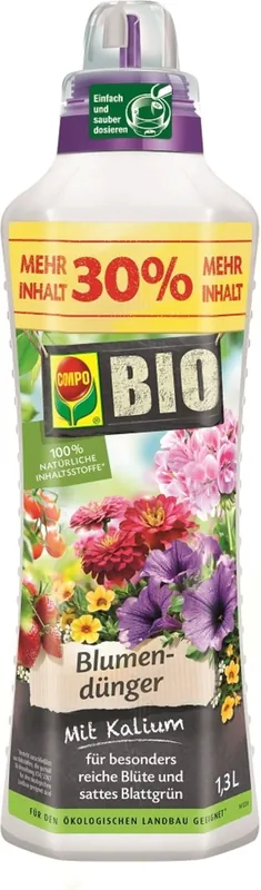 COMPO Biologische Bloemenmeststof, 1,30 L | Direct leverbaar