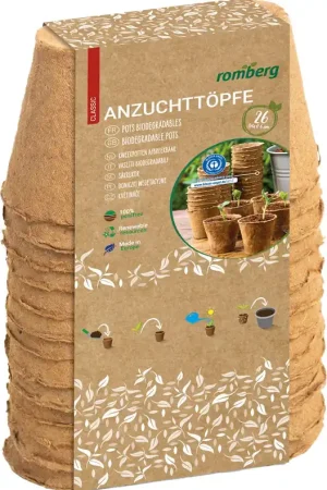 Populair bij klanten | Romberg 18 Zaadpotjes - Rond 8 cm, 18 stuks