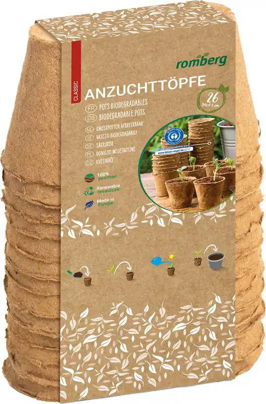 Populair bij klanten | Romberg 18 Zaadpotjes - Rond 8 cm, 18 stuks