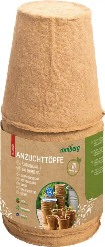 Topprijs | Romberg 10 Classic Kweekpotten, 10 stuks