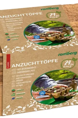 Professionele kwaliteit | Romberg 24 Vierkante Kweekpotten van 6 cm