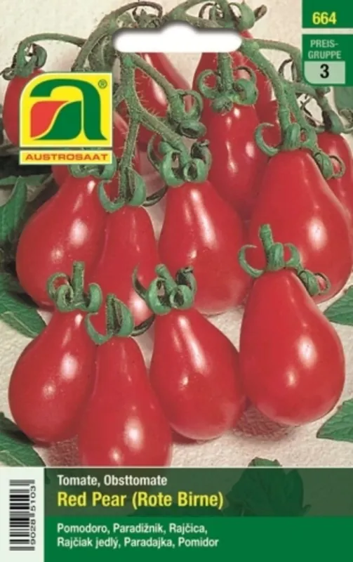 Klaar voor verzending - AUSTROSAAT Fruittomaat Red Pear (Rode Peer)