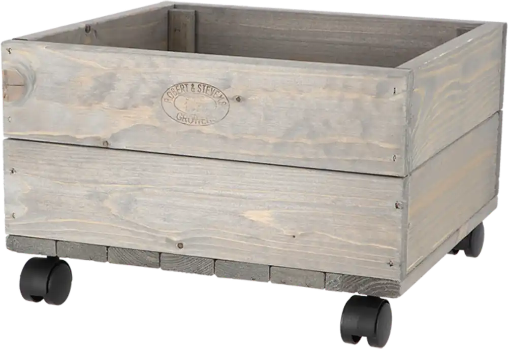Esschert Design Plantenbak op Wielen, Small (38,5 x 35,5 x 25 cm) | Extra voordeel