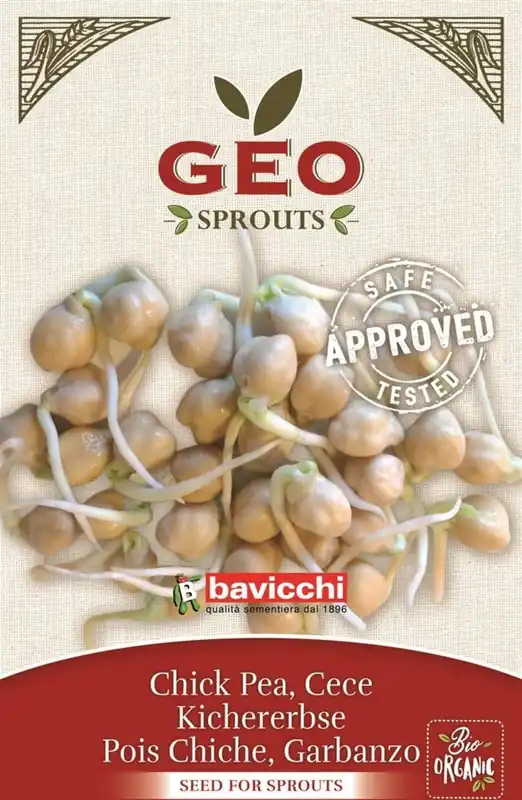 Laatste stuks | Bavicchi Biologische Kiemgroente "Kikkererwten", 500 g