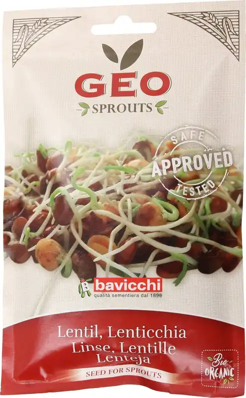 Goed beoordeeld | Bavicchi Biologische Kiemgroente "Linzen", 600 g