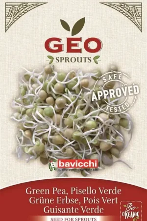 Snelle verzending - Bavicchi Biologische Kiemgroente "Groene Erwt", 350 g