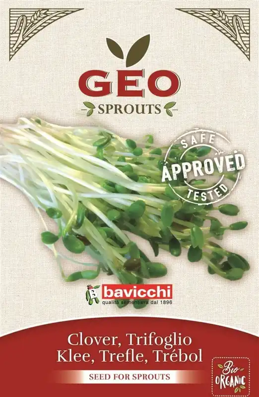 Nieuw in het assortiment | Bavicchi Biologische Kiemgroente "Klaver", 400 g