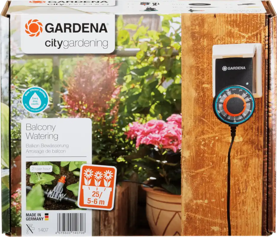 Zeer goed beoordeeld | GARDENA Set voor Volautomatische Bloembakbesproeiing