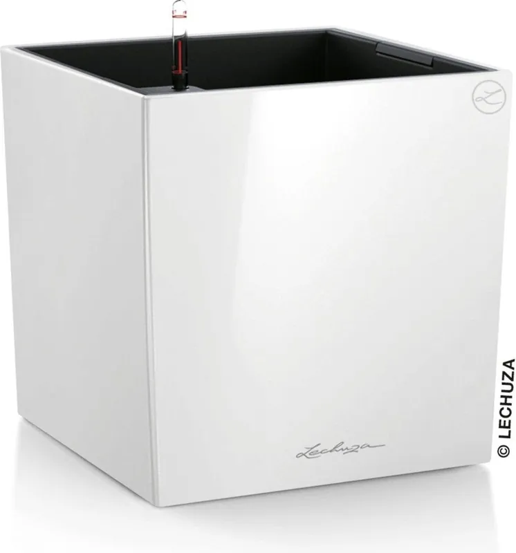 Nieuw in de shop - Lechuza Plantenbak CUBE Premium 50, Antraciet-metallic