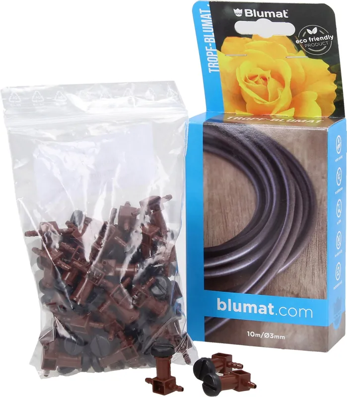 Blumat 50 Verdeeldruppelaars + 10 m Druppelslang | Snelle levering