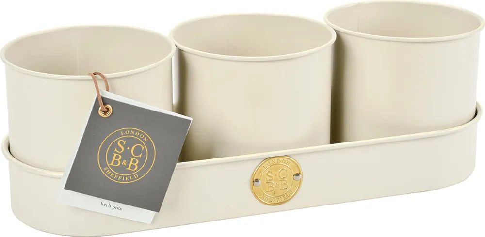 Dagdeal - Burgon & Ball Kruidenpotten Set - Crème